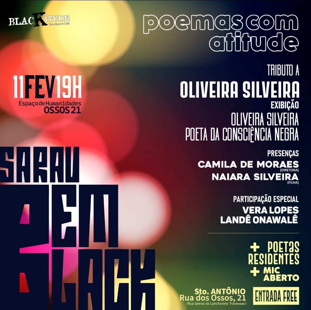 Salvador recebe tributo ao poeta Oliveira Silveira no dia 11 de fevereiro